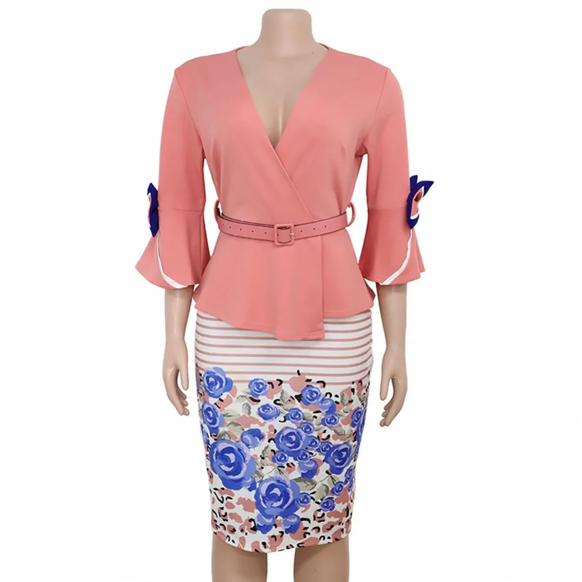 Autumn Office Ladies Pink Sweet Party Vintage Elegant Women Midi Dresses Bodycon Falbala Belt Print African Retro Fashion Dress
Autumn Office Ladies Pink Sweet Party Vintage Elegant Women Midi Dresses Bodycon Falbala Belt Print African Retro Fashion Dress