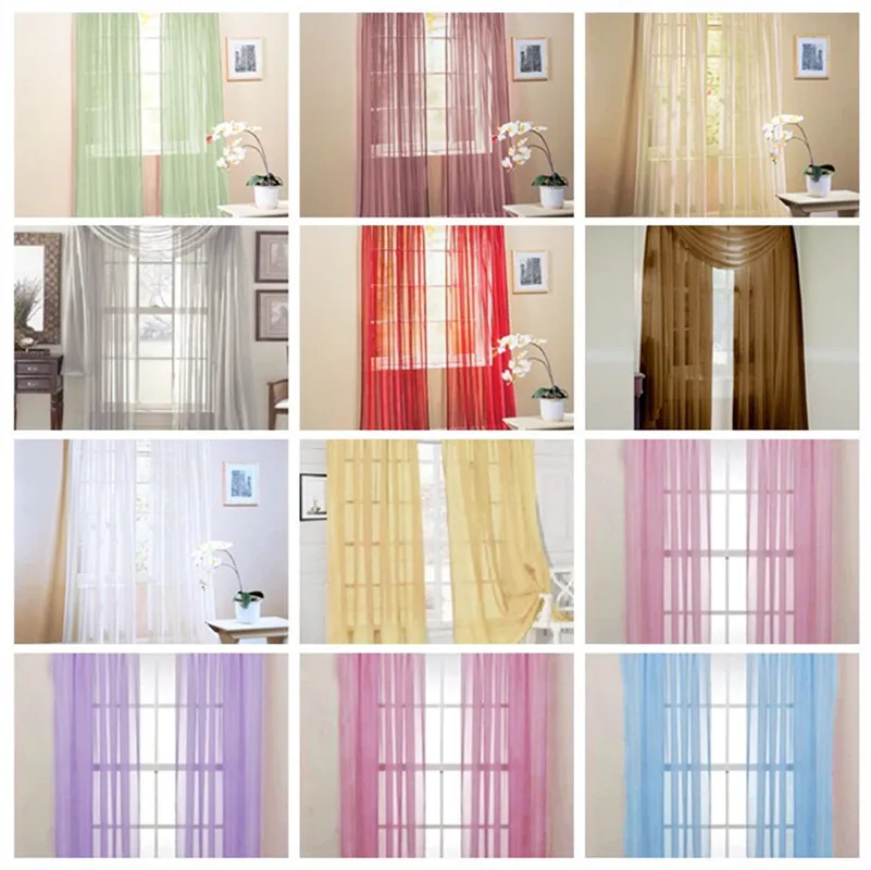 Blinds Chic Room Solid Voile Window Curtain Sheer Voile Panel Drapes Translucidus Curtain
Blinds Chic Room Solid Voile Window Curtain Sheer Voile Panel Drapes Translucidus Curtain