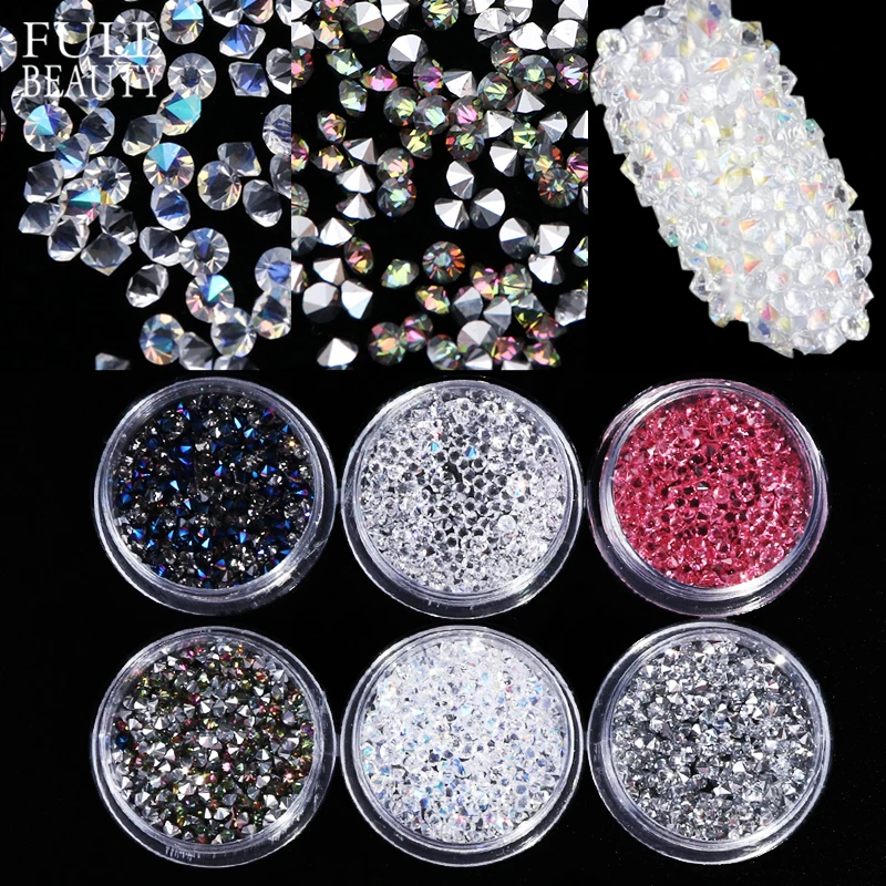 Full Beauty 6 Color/Set Nail Mini Zircon Glitter Sharp Crystal Rhinestones AB Clear Stones Nail Art Decor Manicure Beads CHZ02
Full Beauty 6 Color/Set Nail Mini Zircon Glitter Sharp Crystal Rhinestones AB Clear Stones Nail Art Decor Manicure Beads CHZ02