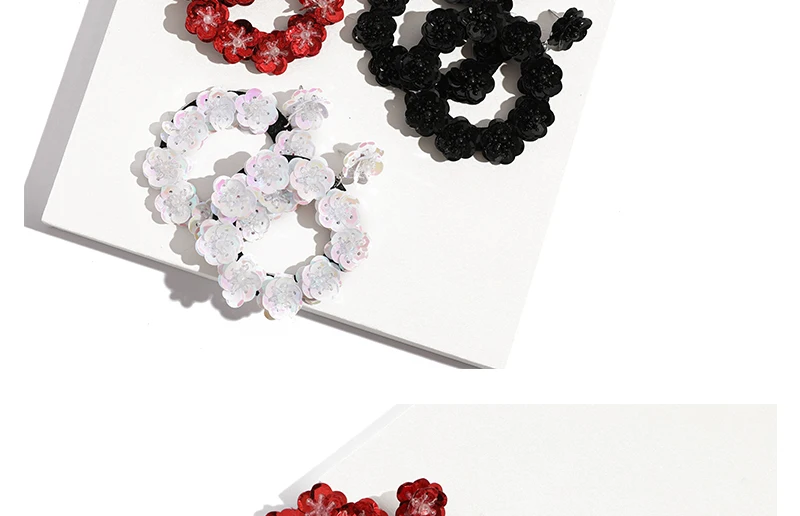 AYAYOO Fashion Woman Earrings Flower Bohemia Long Ethnic Imitation Crystal Drop Earrings Statement Brincos Korean Earring (4)