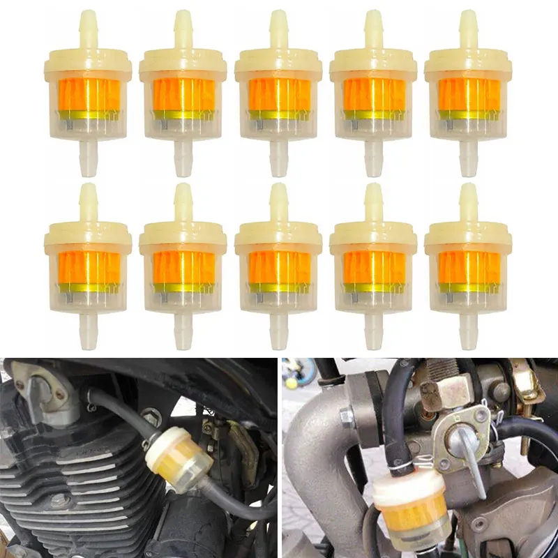 10Pcs Car Dirt Pocket Bike Oil Filter Petrol Gas Gasoline Liquid Fuel Filter For Universal Scooter Motorcycle Motorbike Motor
10Pcs Car Dirt Pocket Bike Oil Filter Petrol Gas Gasoline Liquid Fuel Filter For Universal Scooter Motorcycle Motorbike Motor
