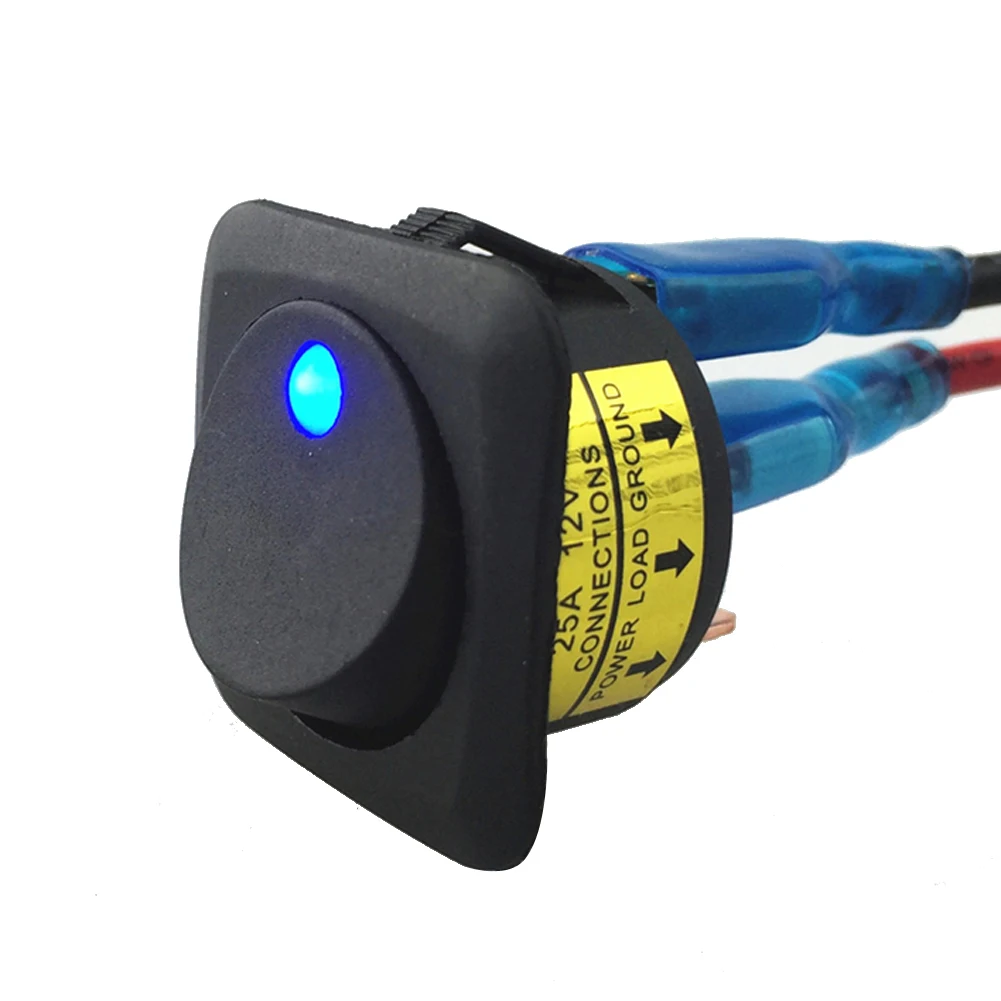 25mm Car Boat Round Dot Blue LED Light Rocker Toggle 2Pin ON/OFF SPST Switch for Flashing/Chassis/Dome Light 12V Auto Accessory
25mm Car Boat Round Dot Blue LED Light Rocker Toggle 2Pin ON/OFF SPST Switch for Flashing/Chassis/Dome Light 12V Auto Accessory