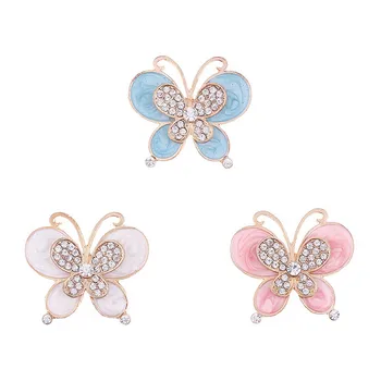 Brand New Rhinestone Crystal Enamel Alloy Butterfly Buttons DIY Jewelry Findings Gold Color Plated Oil Drop Metal Sticker Craft
Brand New Rhinestone Crystal Enamel Alloy Butterfly Buttons DIY Jewelry Findings Gold Color Plated Oil Drop Metal Sticker Craft