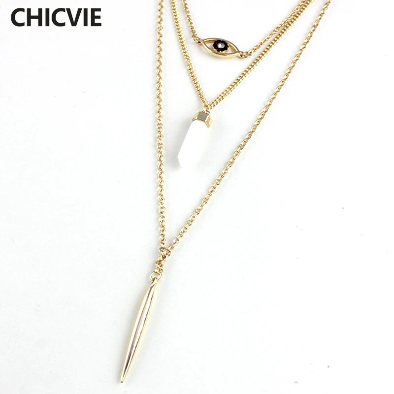 CHOKER Women Boho Vintage Multilayer Necklaces Gold Chain Natural Stone Bead Pendant Necklace Summer Jewelry Wholesale SNE160073
CHOKER Women Boho Vintage Multilayer Necklaces Gold Chain Natural Stone Bead Pendant Necklace Summer Jewelry Wholesale SNE160073