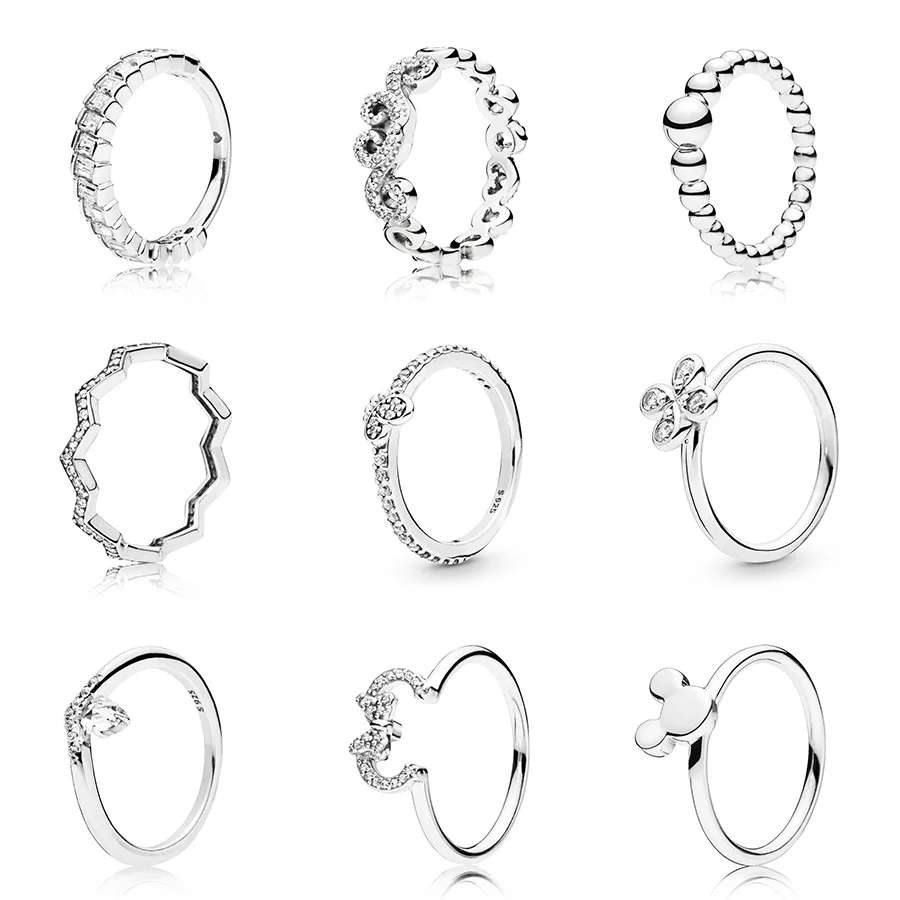 925 Sterling Silver Ring Charms New Style Crystal Stackable Finger Ring For Women Fashion Original Jewelry Gift
925 Sterling Silver Ring Charms New Style Crystal Stackable Finger Ring For Women Fashion Original Jewelry Gift