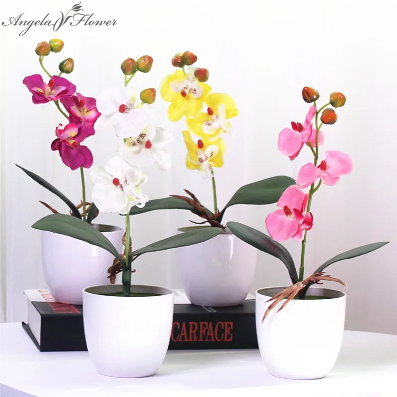 1 Set phalaenopsis potted artificial orchid flower + foam leaf +plastic vase simulation flower home Christmas decor bonsai gift
1 Set phalaenopsis potted artificial orchid flower + foam leaf +plastic vase simulation flower home Christmas decor bonsai gift