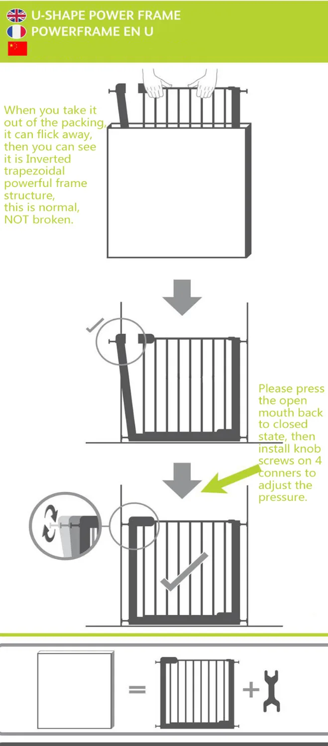 75 to 84 cm Wooden Baby Gate for Stairs with 5cm Thick Steel Frame for Child Security 12 75 to 84 cm Wooden Baby Gate for Stairs with 5cm Thick Steel Frame for Child Security 16