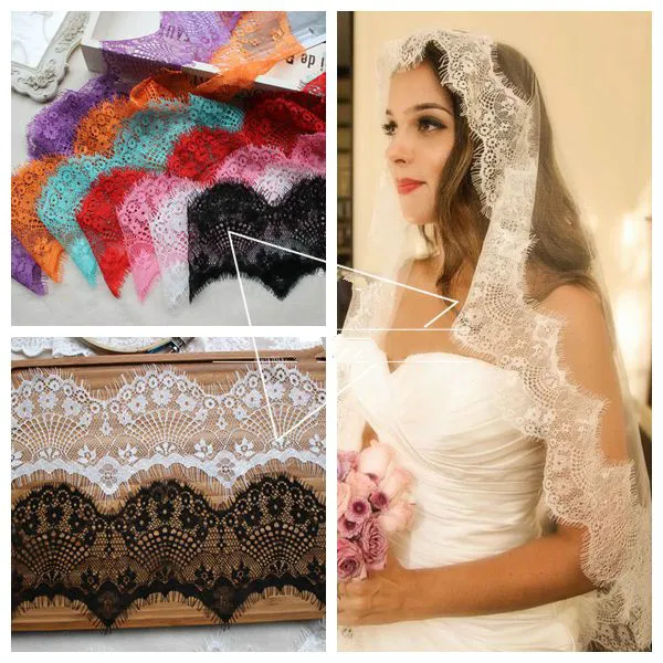 6Meters/Lot Multicolor Eyelash Lace Trim Wide 10CM DIY Handmade Veil Wedding Dress Clothes Lace Fabric Accessories
6Meters/Lot Multicolor Eyelash Lace Trim Wide 10CM DIY Handmade Veil Wedding Dress Clothes Lace Fabric Accessories