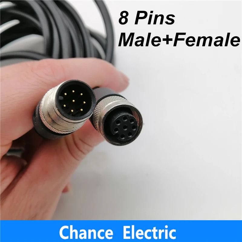 Female and Male Sensor Connector plug black line straight Type used for proximity switch M12 8Pins (M12-8pins)
Female and Male Sensor Connector plug black line straight Type used for proximity switch M12 8Pins (M12-8pins)