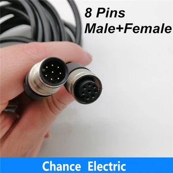 Female and Male Sensor Connector plug black line straight Type used for proximity switch M12 8Pins (M12-8pins)
Female and Male Sensor Connector plug black line straight Type used for proximity switch M12 8Pins (M12-8pins)