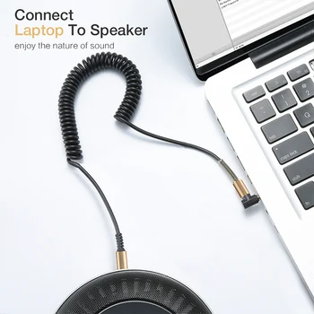 3.5mm Jack Audio Cable 3.5 Male to Male Cable Audio 90 Degree Right Angle AUX Cord Spring Cable for Car Headphone MP3/4 Aux Cord 
3.5mm Jack Audio Cable 3.5 Male to Male Cable Audio 90 Degree Right Angle AUX Cord Spring Cable for Car Headphone MP3/4 Aux Cord