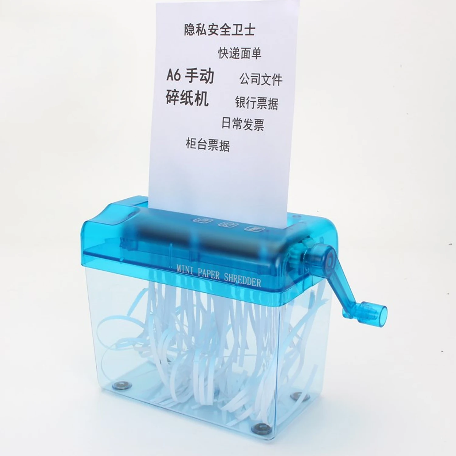 Portable Mini Manual Shredder Hand A6 Paper Documents Cutting Machine Tool Office Home Desktop Stationery Random Color
Portable Mini Manual Shredder Hand A6 Paper Documents Cutting Machine Tool Office Home Desktop Stationery Random Color