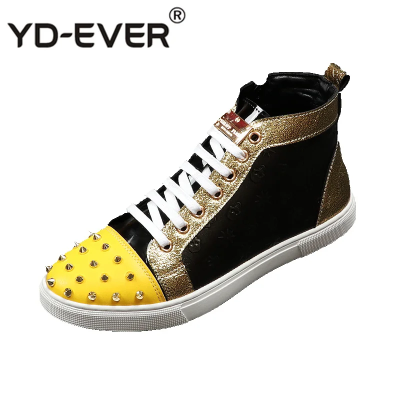 Dandelion Flats Lace Up Elevator Rivet Street Style Skate Spike Hip Hop Shoes Men Sneakers Luxury Brand Stud High Top Trainers
Dandelion Flats Lace Up Elevator Rivet Street Style Skate Spike Hip Hop Shoes Men Sneakers Luxury Brand Stud High Top Trainers