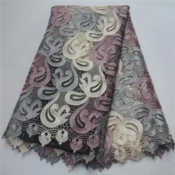 2019 Latest African French Cord Lace Fabric Embroidered Nigeria Guipure Tulle Lace Fabric With Beads For Party Dress-LP30 
2019 Latest African French Cord Lace Fabric Embroidered Nigeria Guipure Tulle Lace Fabric With Beads For Party Dress-LP30