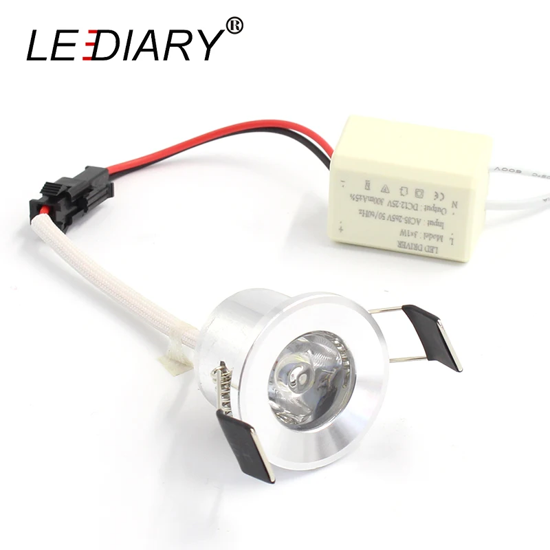LEDIARY 10PCS/Lot Silvery Mini LED Downlights Ceiling Recessed Spotlights 110V-220V 1.5W 27mm 1 inch Cut Hole Lighting Fixtures
LEDIARY 10PCS/Lot Silvery Mini LED Downlights Ceiling Recessed Spotlights 110V-220V 1.5W 27mm 1 inch Cut Hole Lighting Fixtures