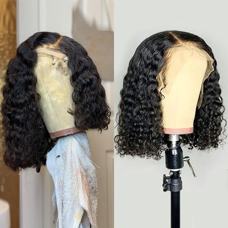 Monstar Curly Human Hair Wig Natural Color Brazilian 13x6 Short Bob Lace Front Wigs Pre Plucked Transparent Lace Wigs for Women
Monstar Curly Human Hair Wig Natural Color Brazilian 13x6 Short Bob Lace Front Wigs Pre Plucked Transparent Lace Wigs for Women