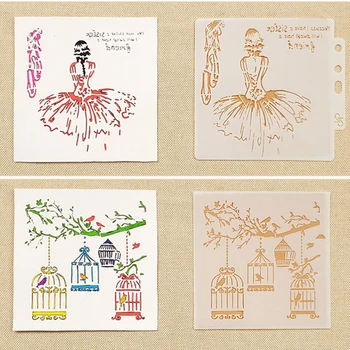 13*13cm Dress Girl Bird Cage DIY Craft Layering Stencils Painting Scrapbooking Stamping Embossing Album Decor Card Template
13*13cm Dress Girl Bird Cage DIY Craft Layering Stencils Painting Scrapbooking Stamping Embossing Album Decor Card Template