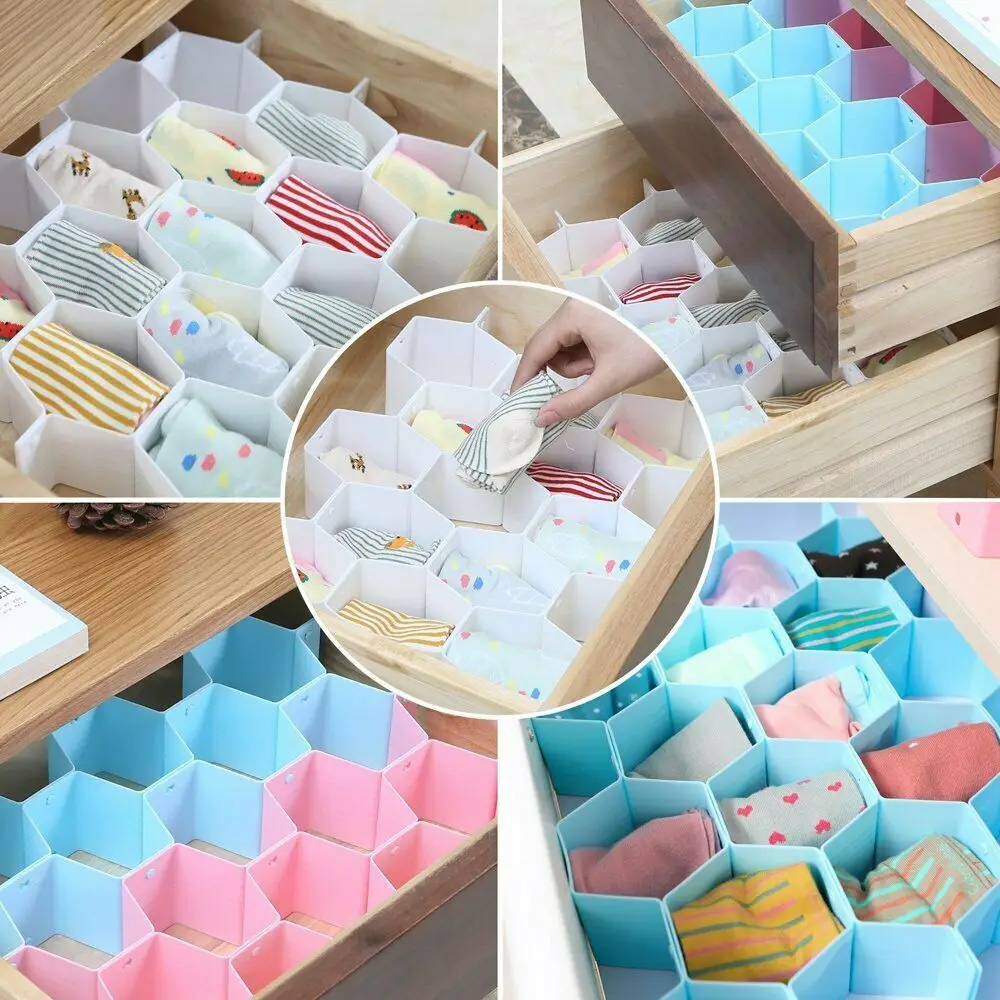 Adjustable Drawer Honeycomb Clapboard Divider box separator DIY Grid Storage Organizer Cell Sorting Panties Socks
Adjustable Drawer Honeycomb Clapboard Divider box separator DIY Grid Storage Organizer Cell Sorting Panties Socks