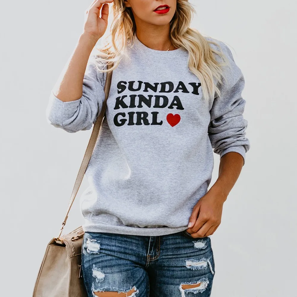 New Fashion women Sweatshirt Letter Print Fall winter sweatshirt Feminine Casual Long Sleeve Pullover lady Tops streetwear
New Fashion women Sweatshirt Letter Print Fall winter sweatshirt Feminine Casual Long Sleeve Pullover lady Tops streetwear