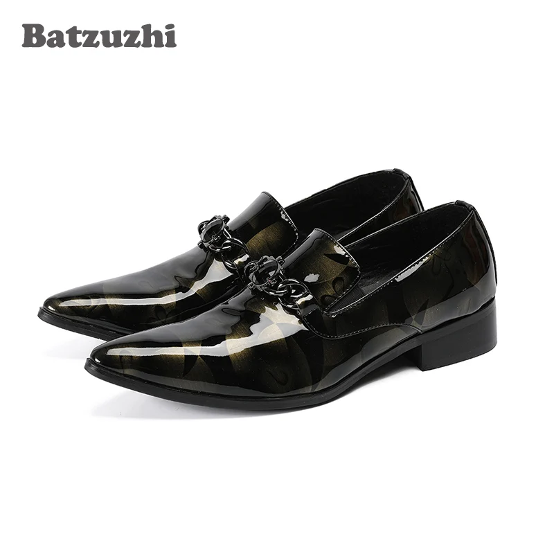 Batzuzhi Handmade Luxury Mens Shoes Pointed Toe Brand Leather Dress Shoes Formal Business Leather Shoes for Party and Wedding
Batzuzhi Handmade Luxury Mens Shoes Pointed Toe Brand Leather Dress Shoes Formal Business Leather Shoes for Party and Wedding
