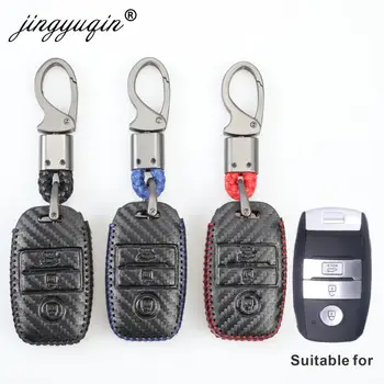 New Carbon Styling Leather Car Key Cover For Kia Ceed Rio Sportage R K3 K4 K5 Ceed Sorento Cerato Optima 2015-2018 Key Case
New Carbon Styling Leather Car Key Cover For Kia Ceed Rio Sportage R K3 K4 K5 Ceed Sorento Cerato Optima 2015-2018 Key Case