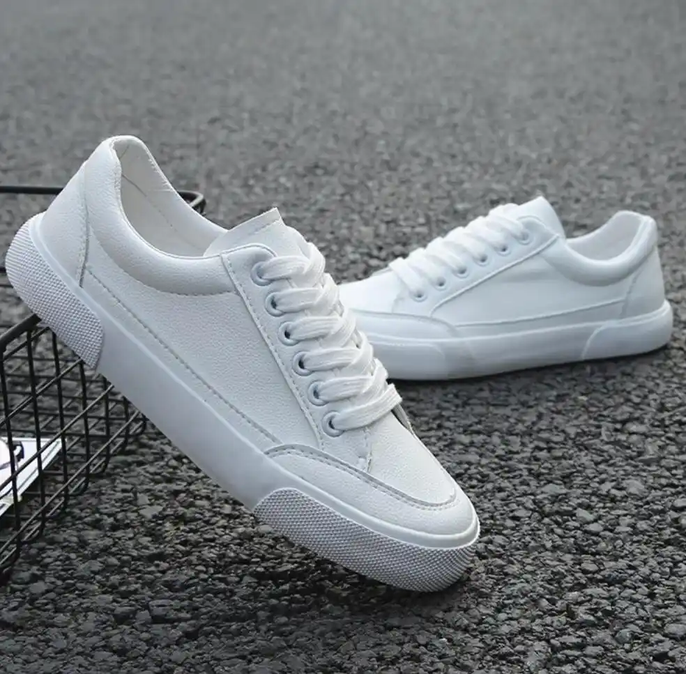 all white designer sneakers