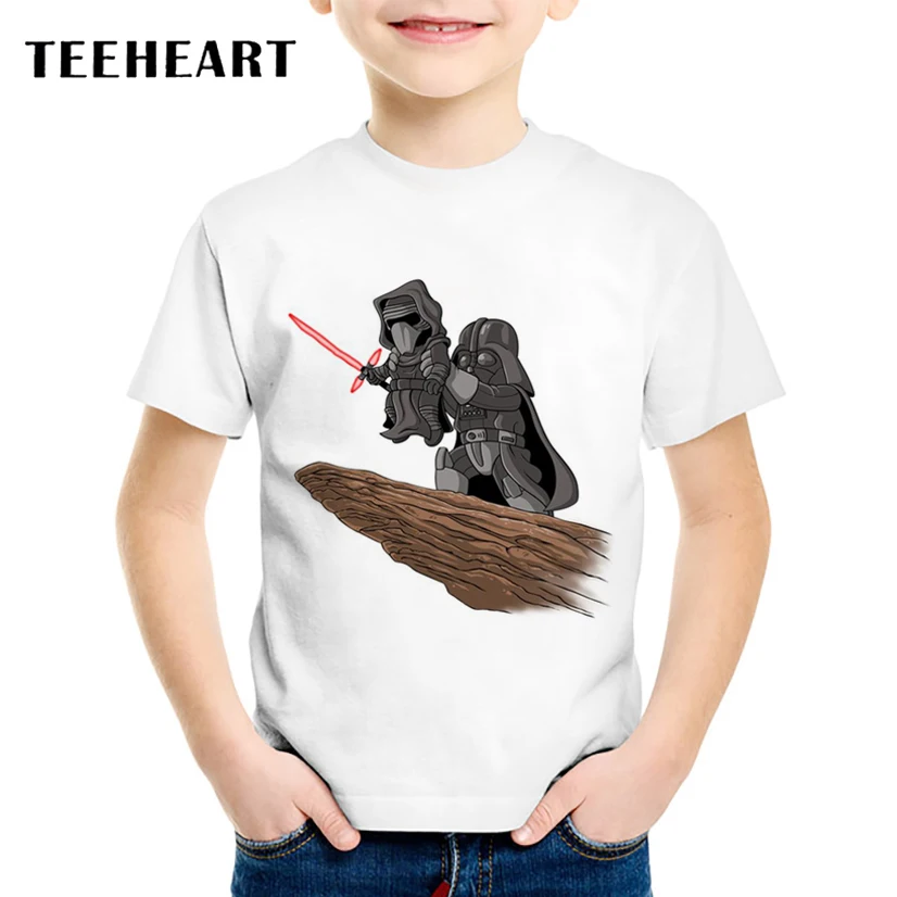 Летняя футболка с принтом TEEHEART новые футболки The Darth King для мальчиков и девочек 18
