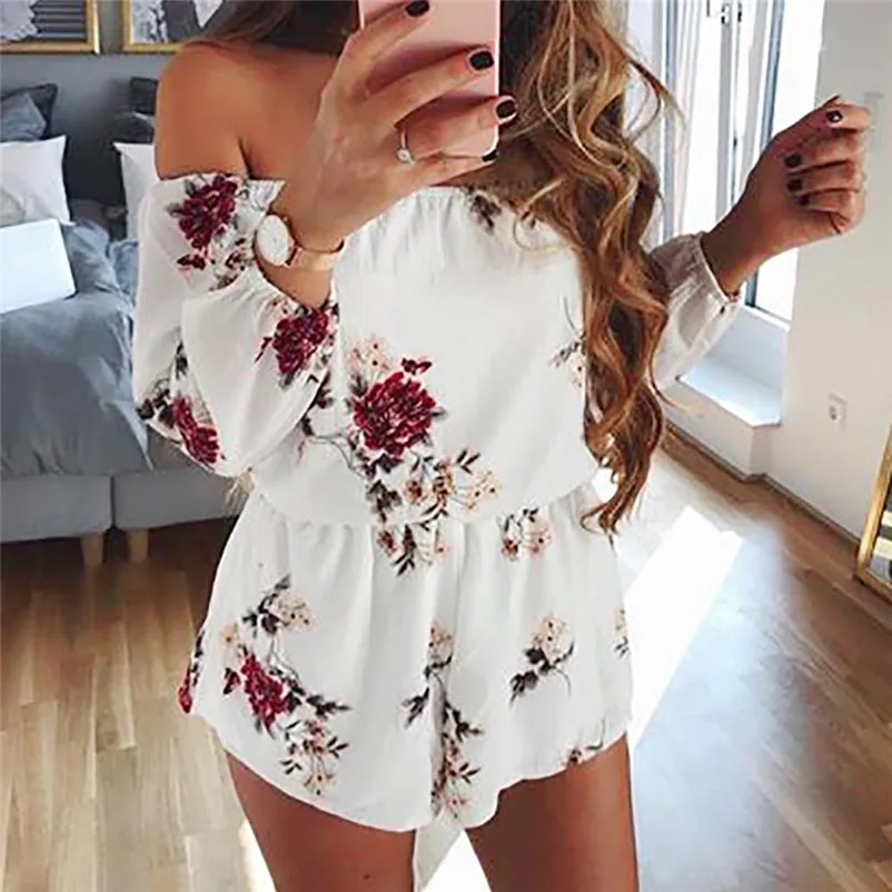 NEW Fashion summer jumpsuit woman 2019 Off Shoulder Belt Backless Sexy Rompers Print Floral Jumpsuit pantaloni siamesi J28
NEW Fashion summer jumpsuit woman 2019 Off Shoulder Belt Backless Sexy Rompers Print Floral Jumpsuit pantaloni siamesi J28