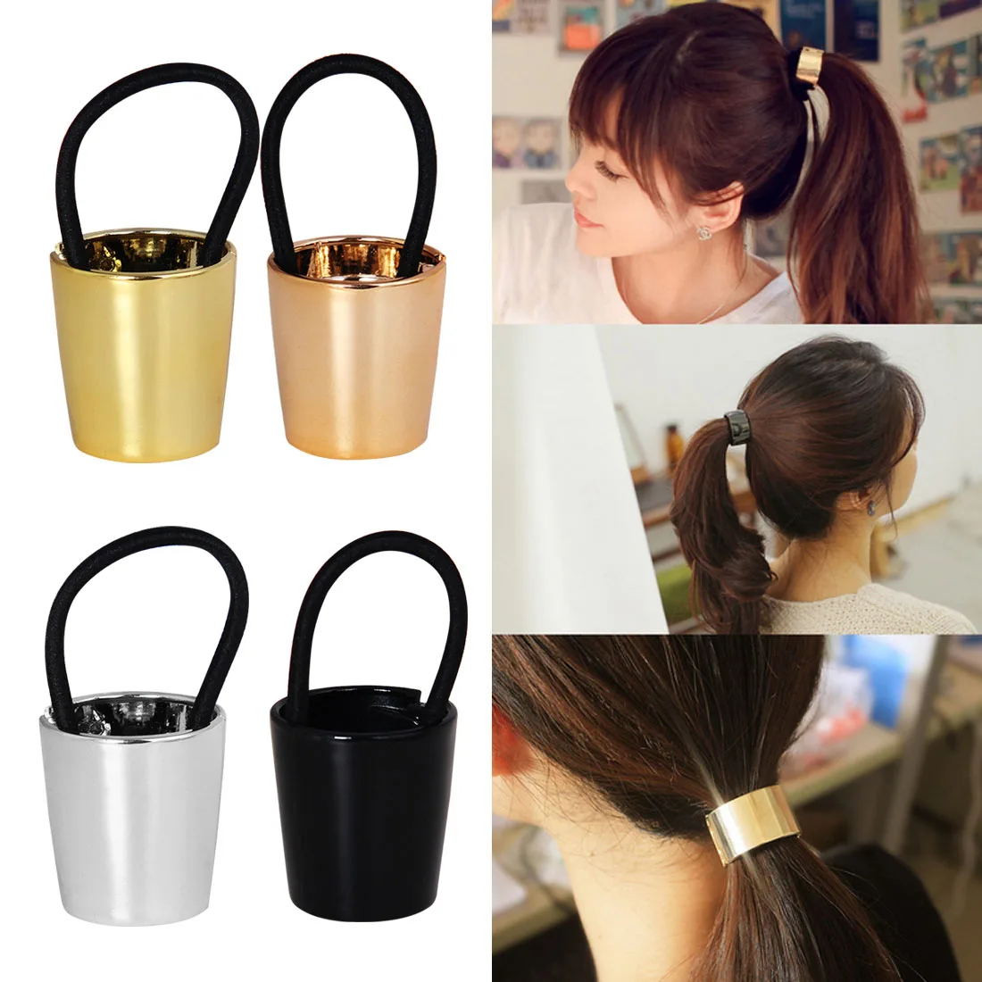 Novelty Mirror cone horn horsetail buckle hair ring headwear rubber band hair rope Girls Metal Elastic Ponytail Hair accessory
Novelty Mirror cone horn horsetail buckle hair ring headwear rubber band hair rope Girls Metal Elastic Ponytail Hair accessory