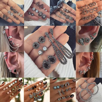 Boho Vintage Simple Geometric Stud Earrings Set Women Gothic Oorbellen Stainless Steel Jewelry Gift For Party Best Gift
Boho Vintage Simple Geometric Stud Earrings Set Women Gothic Oorbellen Stainless Steel Jewelry Gift For Party Best Gift