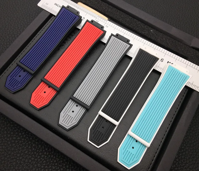 Watch accessories two tone Silicone Rubber belt For Hublot strap for big bang Watchbands men 26*17mm Belt butterfly buckle tools
Watch accessories two tone Silicone Rubber belt For Hublot strap for big bang Watchbands men 26*17mm Belt butterfly buckle tools