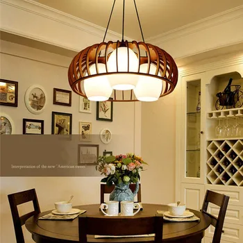 American Pendant lights Wooden Art Lamp Lights for Dining Room Kitchen Country Style Home Decor Lighting Fixture House Luminaire
American Pendant lights Wooden Art Lamp Lights for Dining Room Kitchen Country Style Home Decor Lighting Fixture House Luminaire