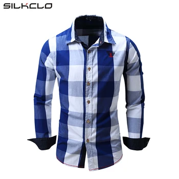 Autumn Brand Mens Plaid Shirts Long Sleeve Shirts Denim Collar Embroidery Design Casual Shirts Camisa Social Masculina
Autumn Brand Mens Plaid Shirts Long Sleeve Shirts Denim Collar Embroidery Design Casual Shirts Camisa Social Masculina