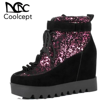 CoolCept Size 31-43 Women Half Short High Wedges Boots Inside Heel Shoes Women Platform Warm Boots Short Botas Women Footwears
CoolCept Size 31-43 Women Half Short High Wedges Boots Inside Heel Shoes Women Platform Warm Boots Short Botas Women Footwears