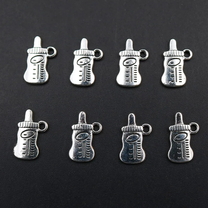 15pcs Antique Silver Color Mini Baby Bottle Charm Alloy Pendant Love Bracelet Keychain DIY Metal Jewelry Findings 16*10mm A822
15pcs Antique Silver Color Mini Baby Bottle Charm Alloy Pendant Love Bracelet Keychain DIY Metal Jewelry Findings 16*10mm A822