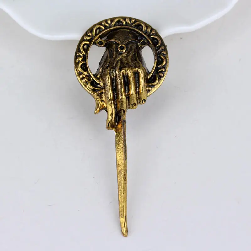 Hot Sale vintage men's Brooch Song of Ice and Fire Game of Thrones Hand Of The King Pin Action figure for fans free shipping
Hot Sale vintage men's Brooch Song of Ice and Fire Game of Thrones Hand Of The King Pin Action figure for fans free shipping