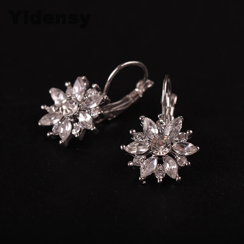 Роскошные серьги-каффы Yidensy с фианитом серьги для пирсинга камнем из циркония