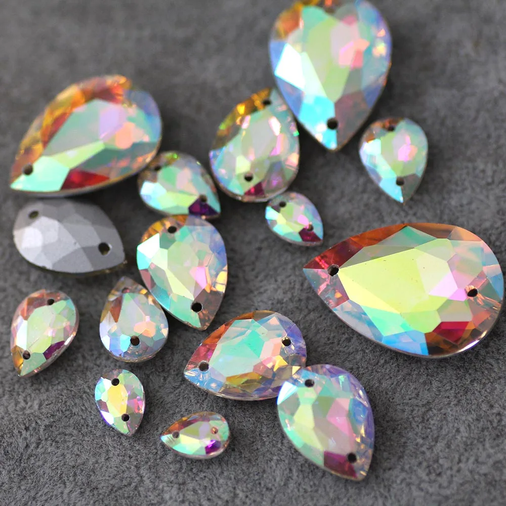 Waterdrop Crystal AB sew on rhinestone pointback All Size Crystal Strass For DIY weddding Dress Hats shoes Decoration
Waterdrop Crystal AB sew on rhinestone pointback All Size Crystal Strass For DIY weddding Dress Hats shoes Decoration