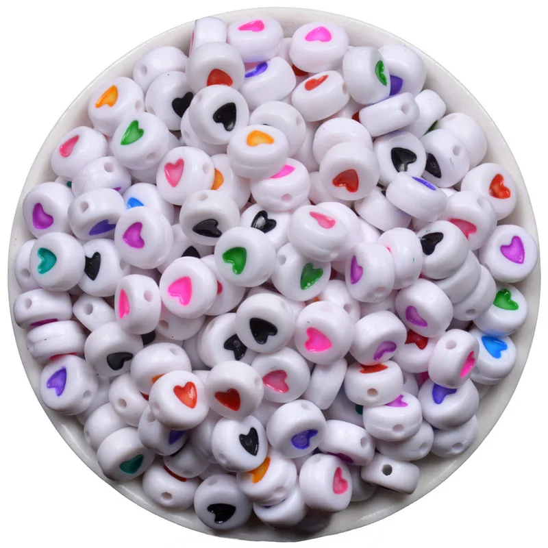 New Year Multi-color Heart Shape Beads 200pcs Alphabet Letters Acrylic Beads For Jewelry Making DIY Jewelry Findings DIY Gift
New Year Multi-color Heart Shape Beads 200pcs Alphabet Letters Acrylic Beads For Jewelry Making DIY Jewelry Findings DIY Gift