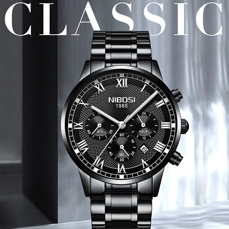 Men's Watch Steel Shell Steel Belt Watch Multi-Function Waterproof Quartz Three-Eye Six-Needle Luminous men's Business Table
Men's Watch Steel Shell Steel Belt Watch Multi-Function Waterproof Quartz Three-Eye Six-Needle Luminous men's Business Table