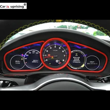 Car styling indoor Refit red 3D Sticker Dashboard adornment ring for Porsche new cayenne 2018 accessory
Car styling indoor Refit red 3D Sticker Dashboard adornment ring for Porsche new cayenne 2018 accessory
