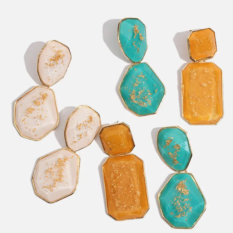 JUST FEEL New Trendy Multicolor Stone Pendant Earrings For Women ZA Handmade Dangle Drop Charm Summer Statement Earring Jewelry
JUST FEEL New Trendy Multicolor Stone Pendant Earrings For Women ZA Handmade Dangle Drop Charm Summer Statement Earring Jewelry