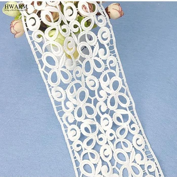 5yard white lace fabric trim DIY High-end fashionable bilateral lace fabrics cloth wedding decoration computer embroidery laces
5yard white lace fabric trim DIY High-end fashionable bilateral lace fabrics cloth wedding decoration computer embroidery laces