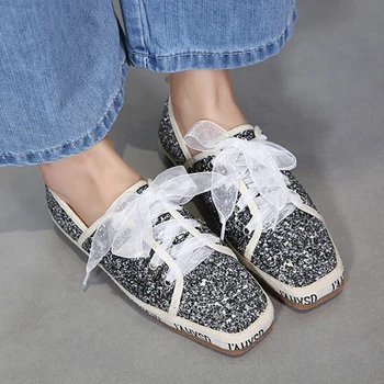 European famous brand woman silver shoes bling sequins espadrilles riband big bow-knot flats silk band bow creepers glitter flat
European famous brand woman silver shoes bling sequins espadrilles riband big bow-knot flats silk band bow creepers glitter flat