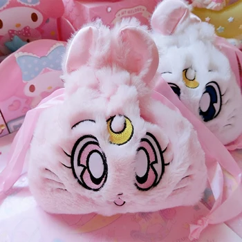 Japan Cartoon Cute Sailor Moon Cosmetic Bag Plush Drawstring Pocket Faux rabbitfur Pouch Sailor Moon Lovely Luna Cat Storage bag
Japan Cartoon Cute Sailor Moon Cosmetic Bag Plush Drawstring Pocket Faux rabbitfur Pouch Sailor Moon Lovely Luna Cat Storage bag
