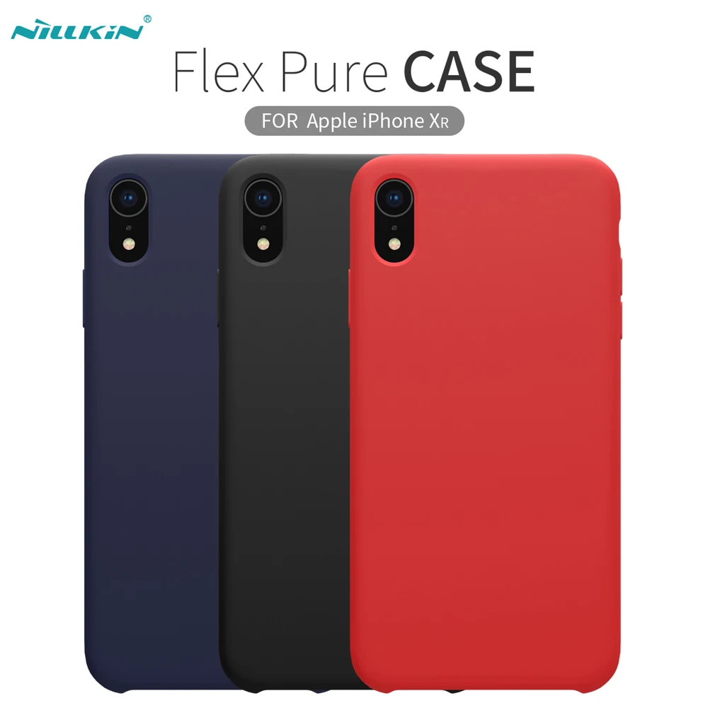 

For Apple iPhone XR Case 6.1" Nillkin Flex Pure Thin Liquid Silicone Protective Shell Protector Case For Apple iPhone XR