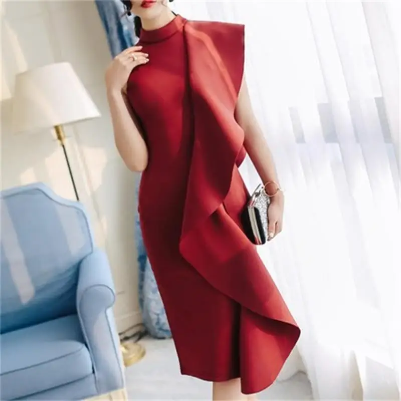 Fashion dress women short paragraph New elegant slim little dress birthday party banquet dress red dress female
Fashion dress women short paragraph New elegant slim little dress birthday party banquet dress red dress female
