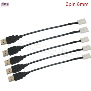 5pcs/lot USB connector to 2pin 8mm /10mm Free Welding led connector 15cm cable led strip connector for DC5V 5050 led strip tape
5pcs/lot USB connector to 2pin 8mm /10mm Free Welding led connector 15cm cable led strip connector for DC5V 5050 led strip tape