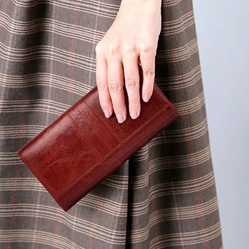 GZCZ Women Genuine Leather Wallet Clutch red Coin Purse Portomonee Clamp Phone Bag Card Holder Handy Passport for women 2019
GZCZ Women Genuine Leather Wallet Clutch red Coin Purse Portomonee Clamp Phone Bag Card Holder Handy Passport for women 2019
