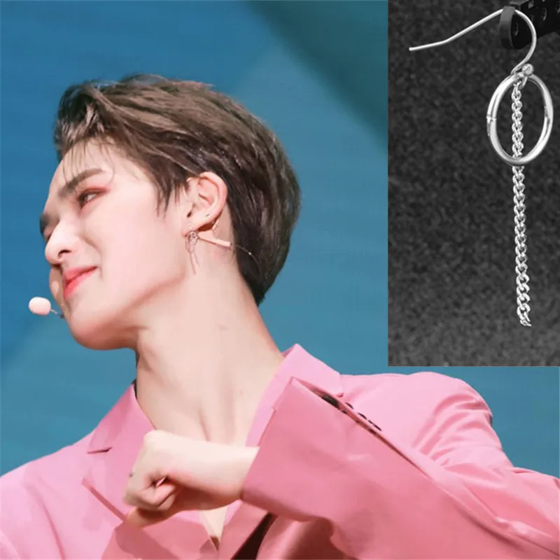 KPOP DNA Korean Geometric 1 Pcs Earrings Fashion Jewelry 2019 Bangtan Boys Album Stud Earring for Women Men Vintage Long Brincos 
KPOP DNA Korean Geometric 1 Pcs Earrings Fashion Jewelry 2019 Bangtan Boys Album Stud Earring for Women Men Vintage Long Brincos